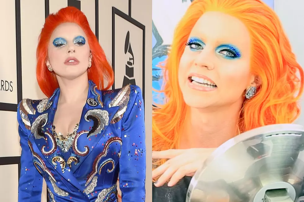 Get Lady Gaga's David Bowie-Inspired Grammys Red Carpet Look