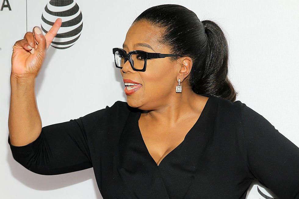 Oprah Stumbles On Stage During a Presentation About Balance