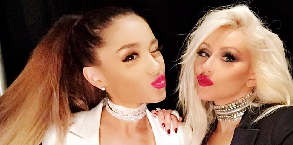 Xtina and Ariana Grande Team Up for Bombastic ‘Voice’ Finale Performance
