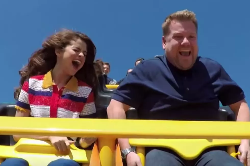 Selena Gomez Takes ‘Carpool Karaoke’ to New Heights With Roller-Coaster Detour (VIDEO)