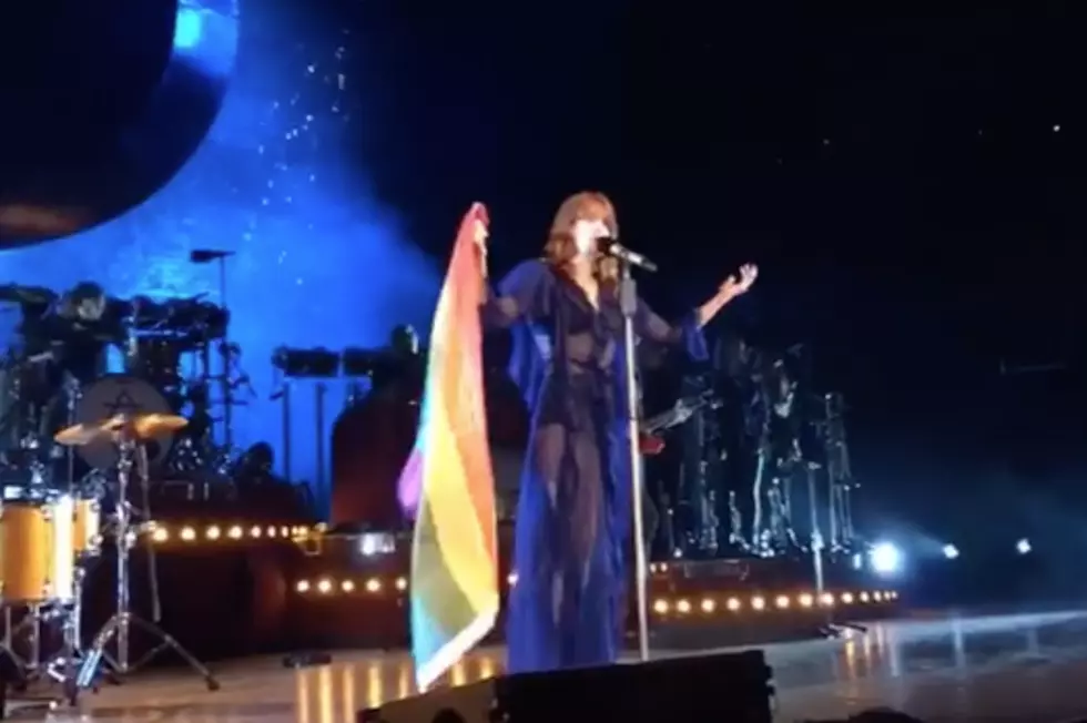 Florence Welch Holds Rainbow Flag, Leads ‘Love Is Love’ Chant in Concert