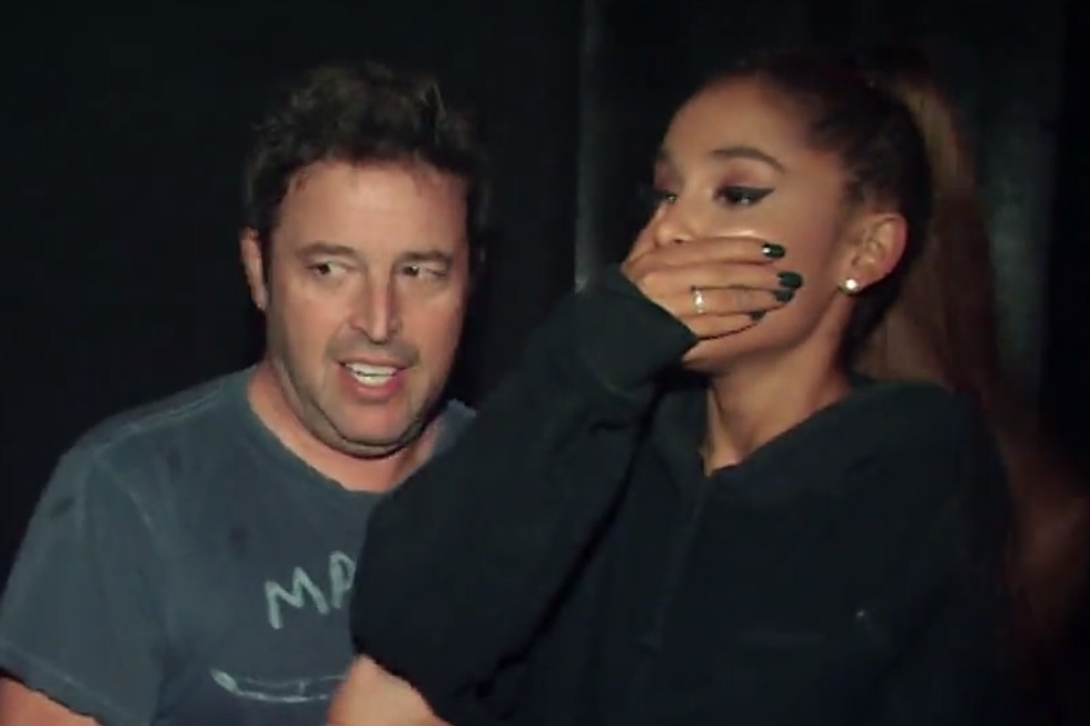 Ariana Grande, in Blur of Obscenities, Tumbles Through Haunted House on ‘Ellen’