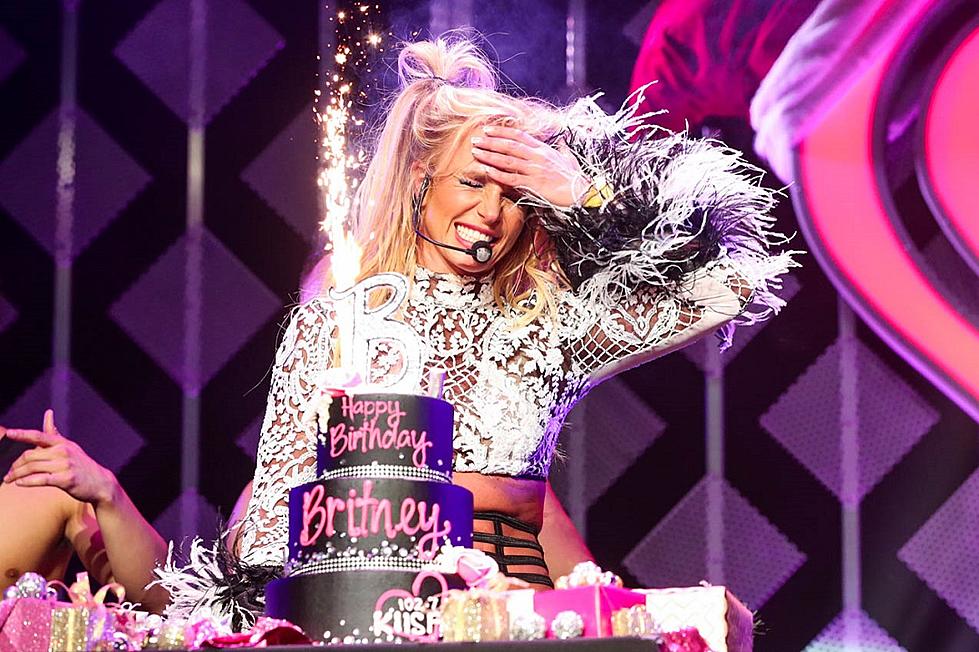 Birthday Girl Britney Spears Celebrates Her 35th During Glittering Jingle Ball Performance
