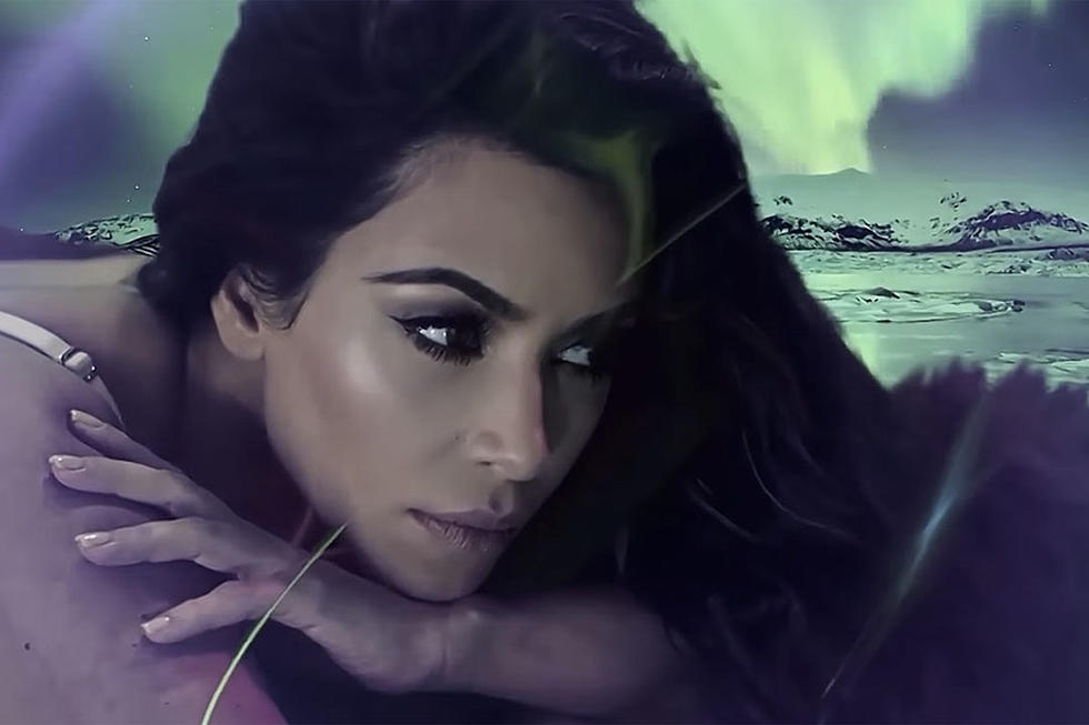 Kim Kardashian Appears Amid Northern Lights for LOVE Magazine