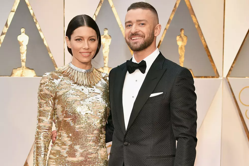 Jessica Biel Is Oscar Statuesque With Justin Timberlake at the 2017 Oscars