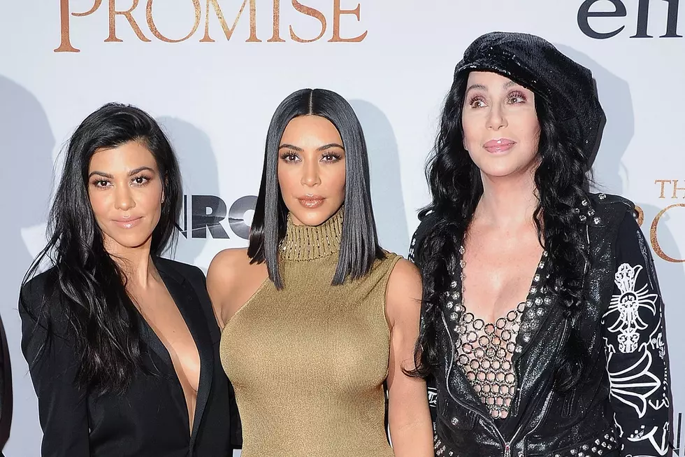 Cher Poses With Kim and Kourtney Kardashian in NYC: Photos