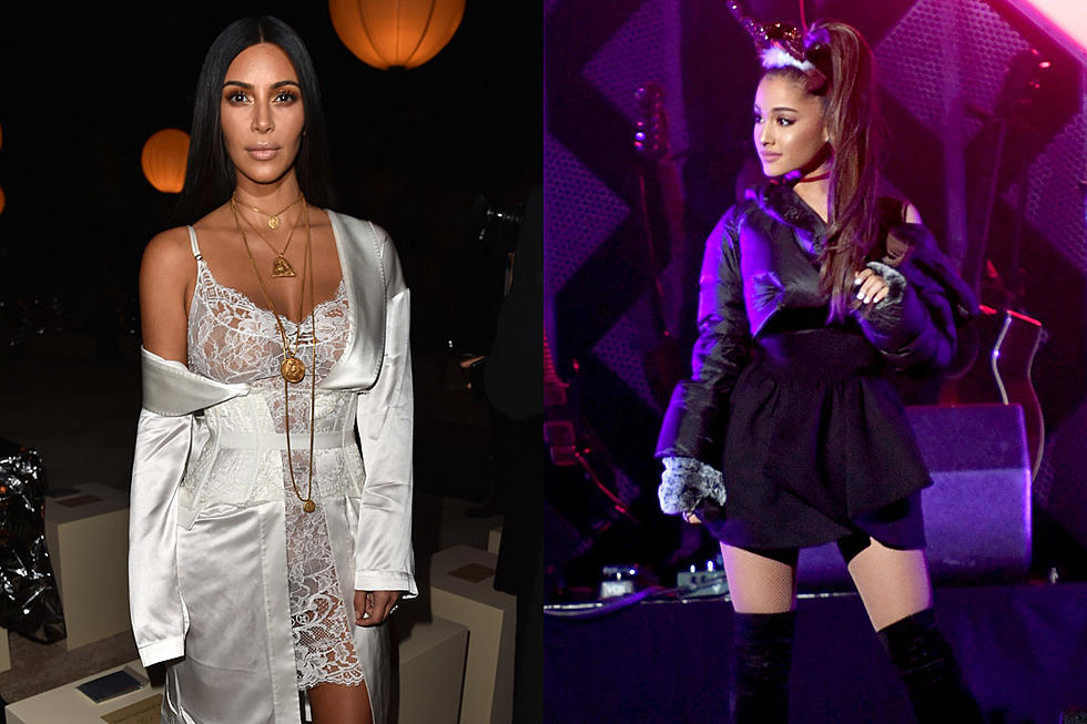Kim Kardashian and North West Hang Backstage at Ariana Grande’s Concert