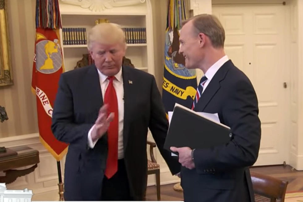 Watch an Unhappy Donald Trump Walk Out Mid-Interview — Which He’s Done Many Times