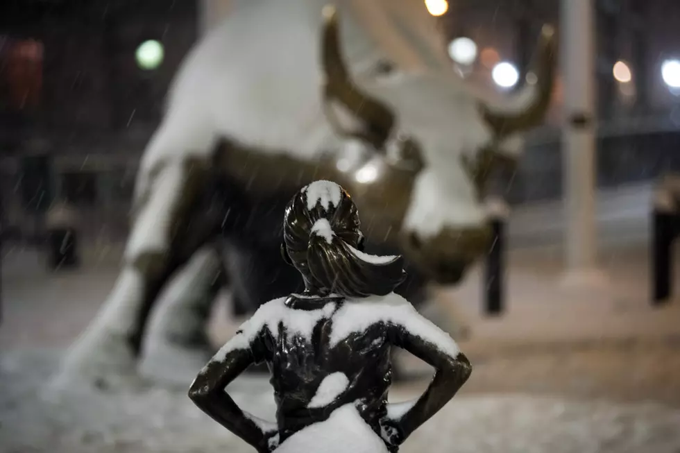 Some Guy Put a Peeing Dog Statue Next to the Fearless Girl on Wall Street