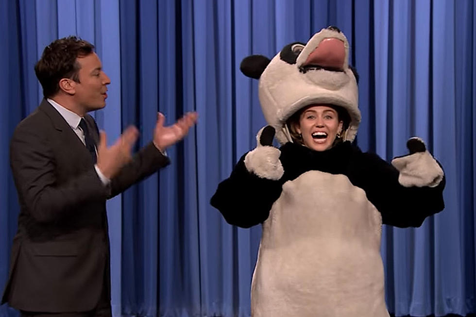 Miley Cyrus Is All Revved Up As Hashtag the Panda on ‘The Tonight Show’