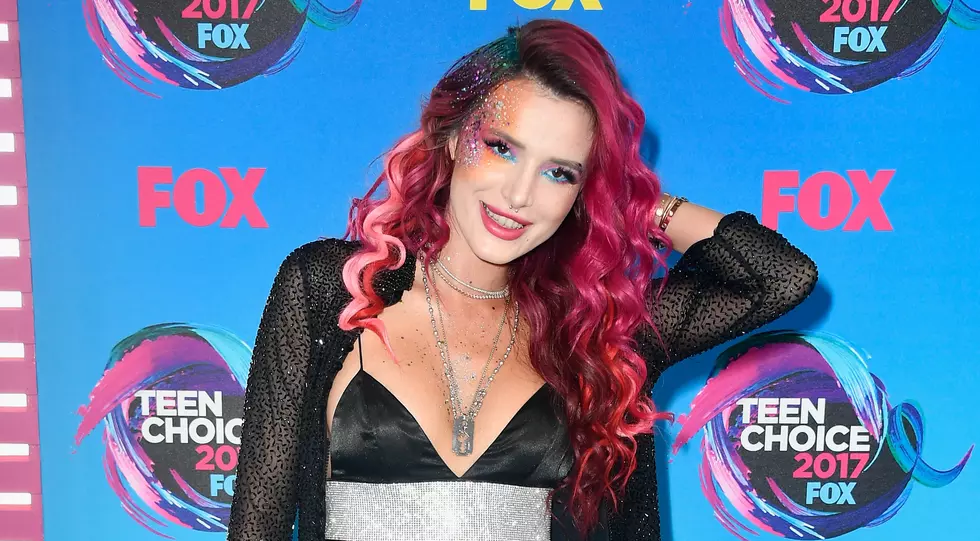 Bella Thorne Rocks Rainbow Glam at 2017 Teen Choice Awards