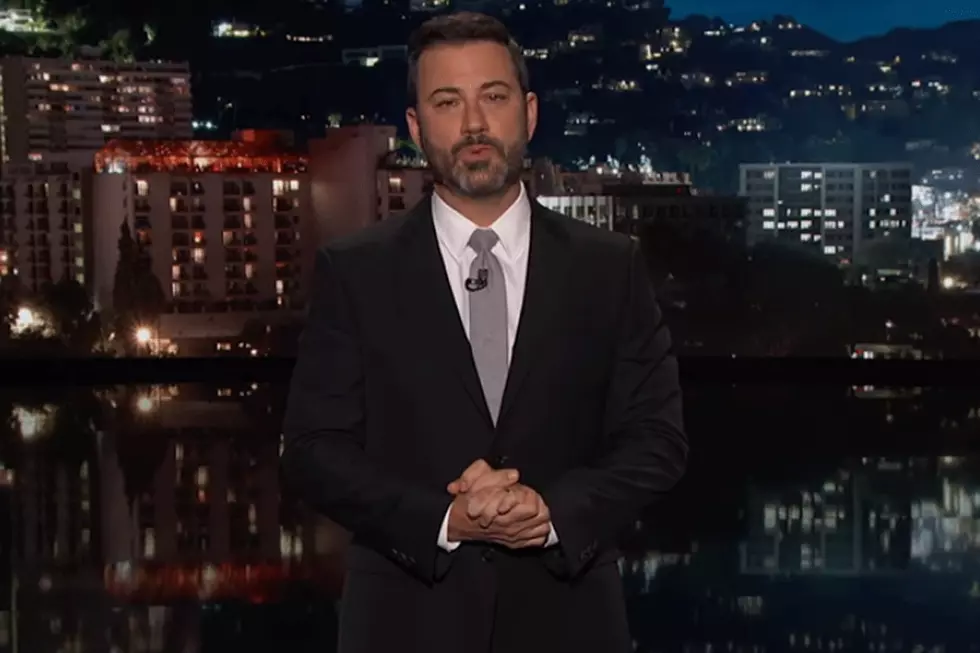 Jimmy Kimmel Explains Smirk During Fergie’s National Anthem Performance