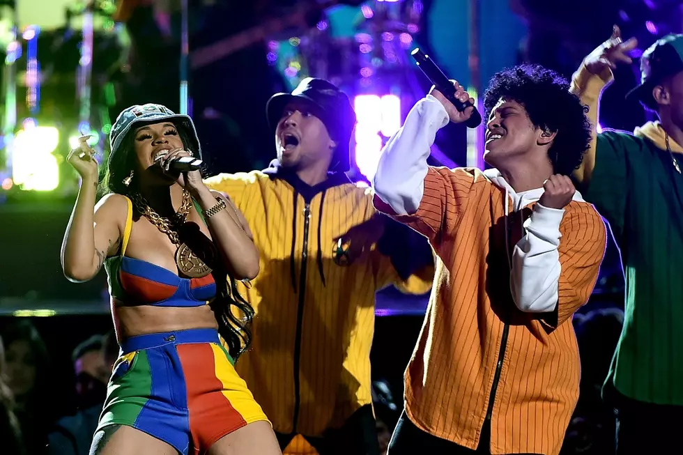Bruno Mars and Cardi B Bring Joyful ’80s ‘Finesse’ to the 2018 Grammy Awards