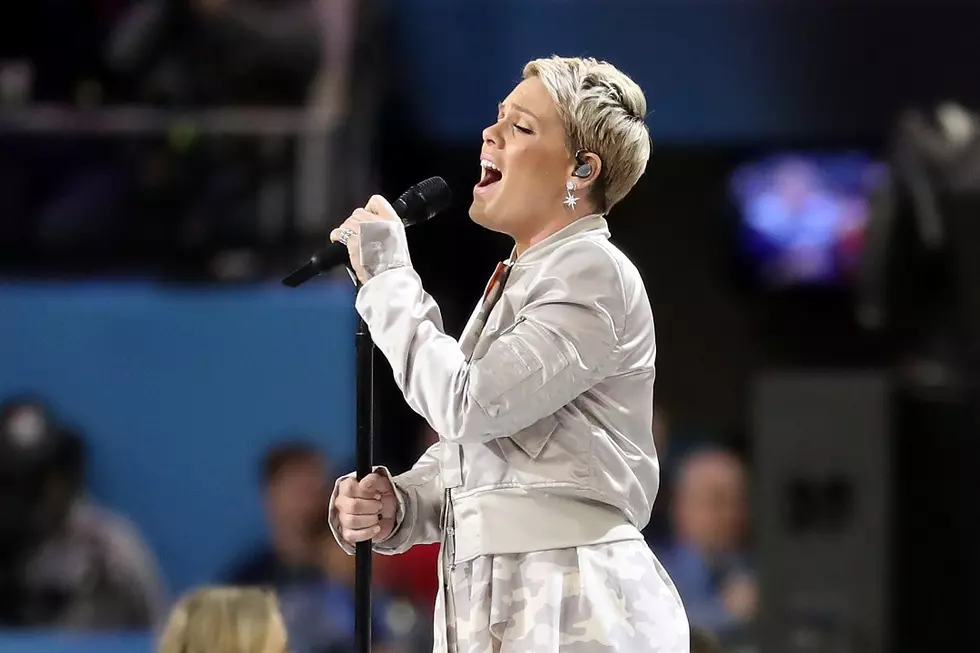 Pink Powers Through National Anthem at 2018 Super Bowl Despite Be