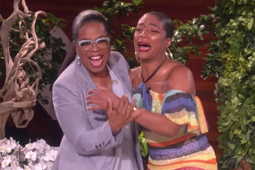 Tiffany Haddish Cries After Meeting Oprah Winfrey on ‘Ellen’