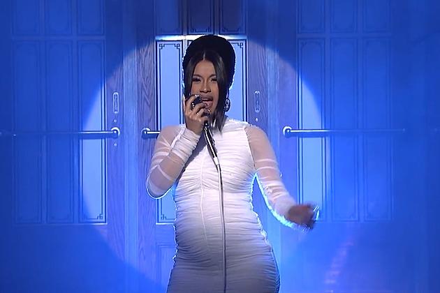 Cardi B Confirms Pregnancy, Reveals Baby Bump During &#8220;Be Careful&#8221; Performance on &#8216;SNL&#8217; (WATCH)
