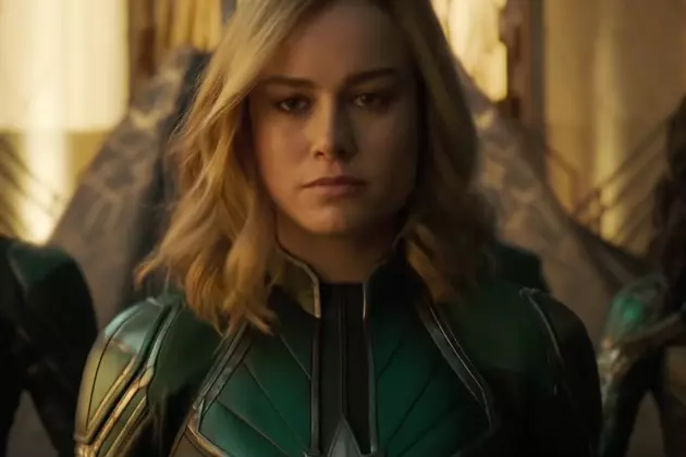 &#8216;Captain Marvel': Brie Larson Crash Lands (Into a Blockbuster Video!) in Thrilling Debut Trailer