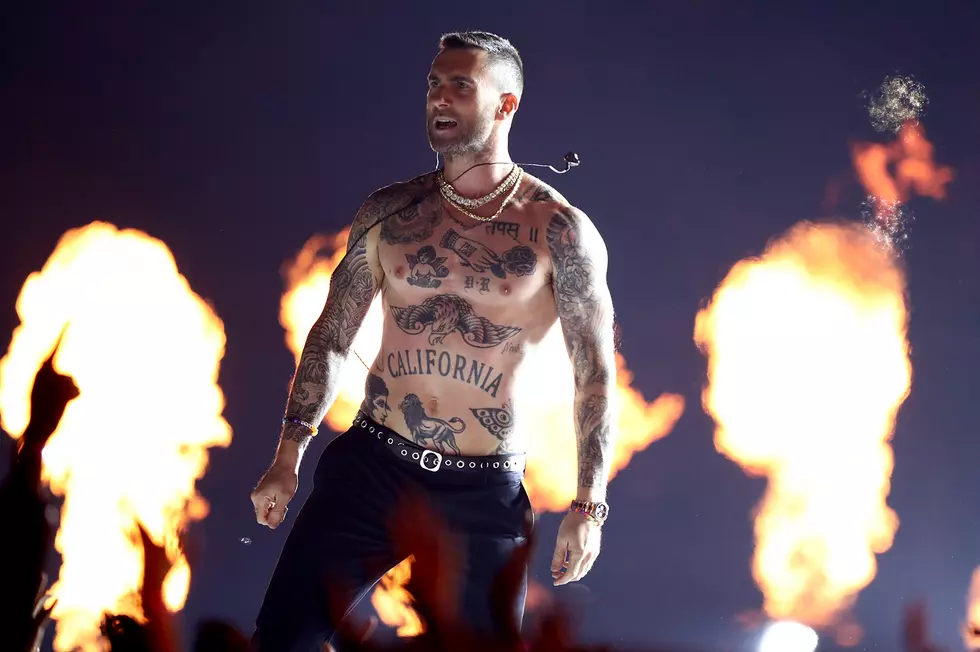 Adam Levine Went Shirtless During Halftime Show