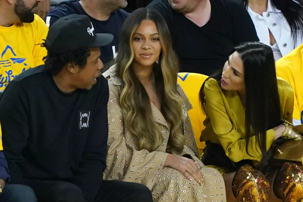 Video of Beyonce's Reaction as Woman Talks to Jay-Z at NBA Finals