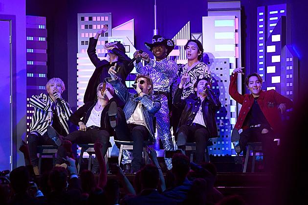 BTS Join Lil Nas X for Rollicking &#8216;Old Town Road&#8217; Performance at 2020 Grammys