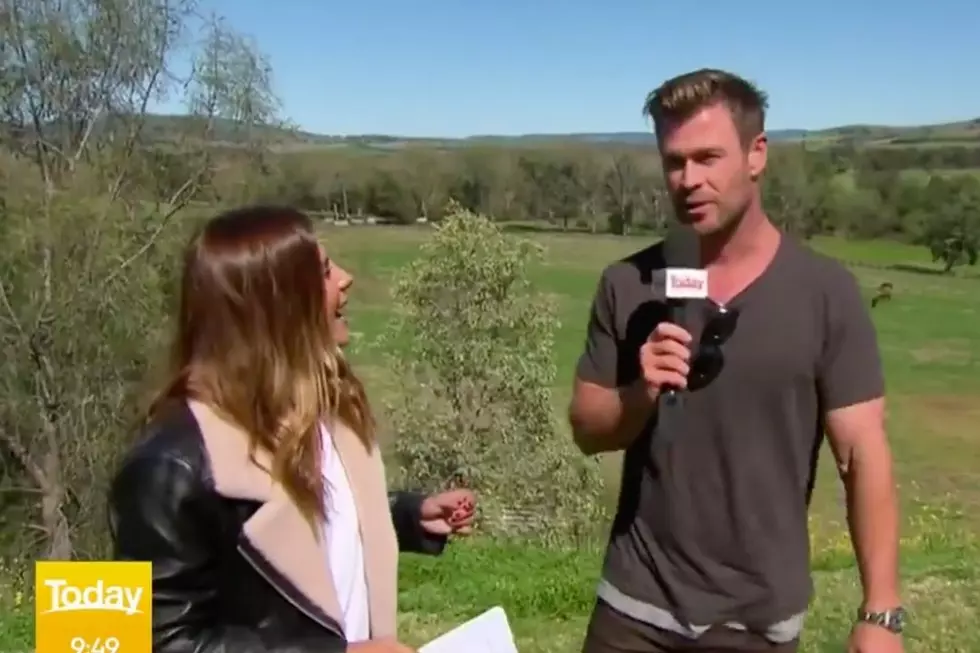 Chris Hemsworth Hilariously Crashes Weather Report: Watch