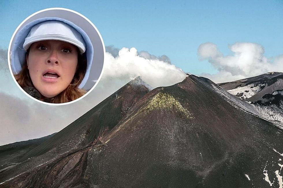 Woman Films Sudden Volcano Eruption While on Hike (VIDEO)