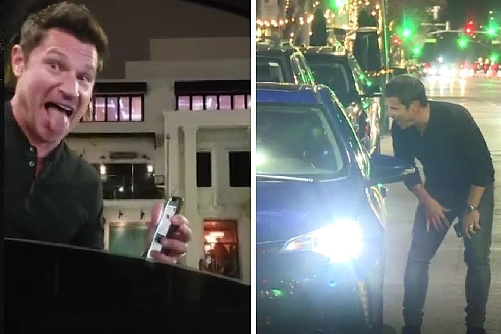 Nick Lachey Reaches Into Paparazzo’s Car, Tries To Take Her Phone Away