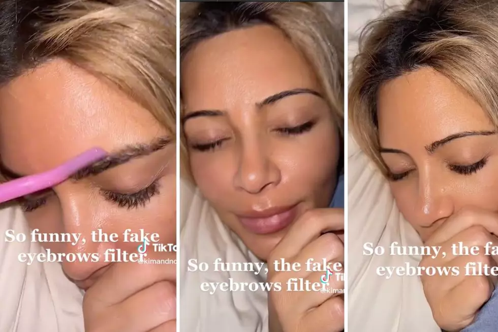 North West Tricks Sleeping Kim Kardashian With Eyebrow-Shaving Prank: WATCH