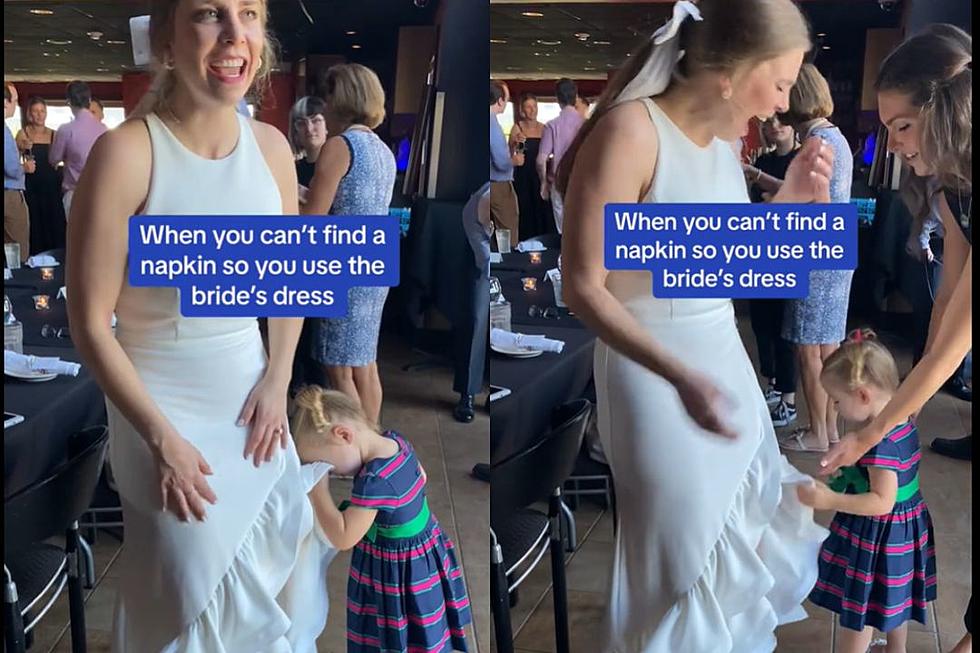Toddler Uses Bride’s Dress as Napkin, Horrified Viewers Make Case for Child-Free Weddings: WATCH