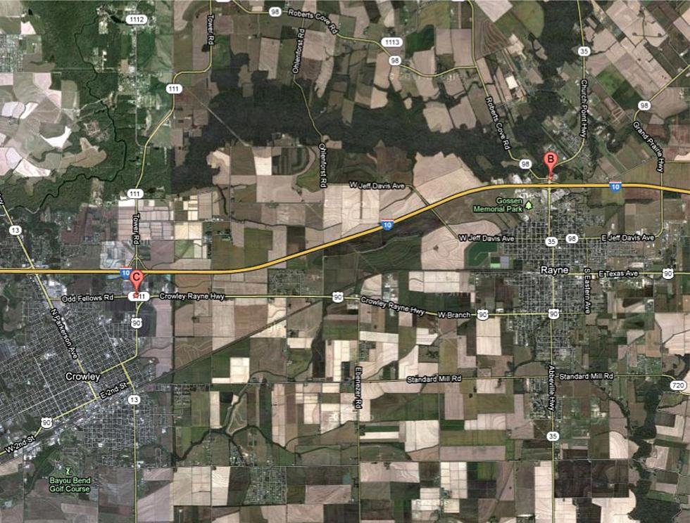 I-10 East Lane Closure Between Rayne and Crowley on Monday