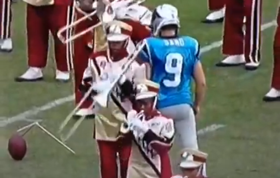 Did You See What Graham Gano Did During Halftime Yesterday? [VIDEO]