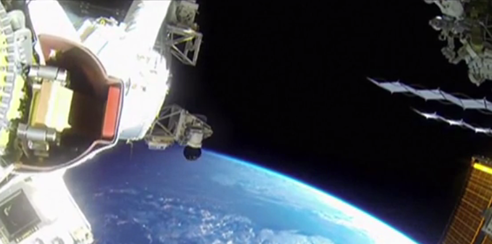 Spectacular View Of Space Walk