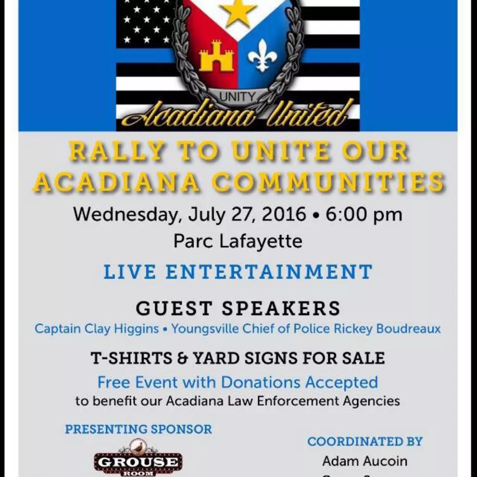 Rally To Unite Acadiana Communities Tonight In Lafayette