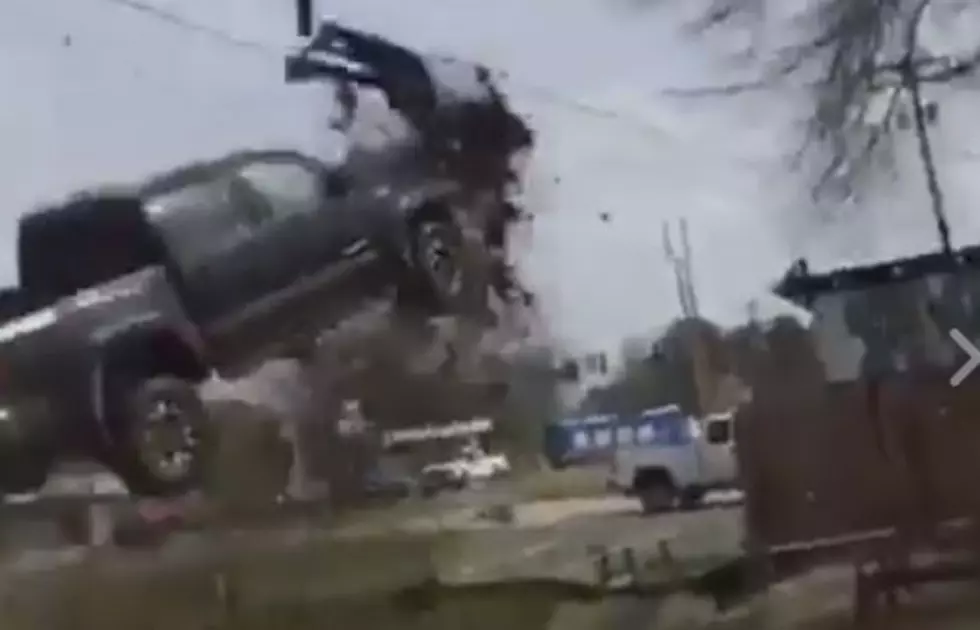Caught On Video: Police Chase Ends When Truck Becomes Airborne