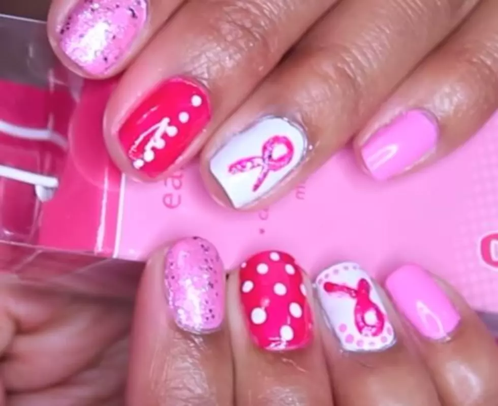 Breast Cancer Awareness Manicure Tutorial