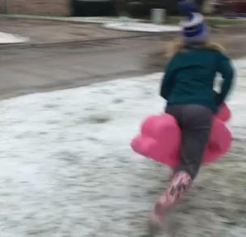 Louisiana Woman Finds Out How NOT to Sled