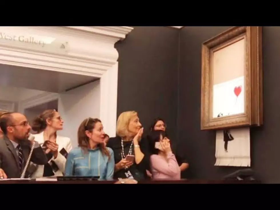 Banksy Painting Sells For $1.4 Million, Then Self Destructs [Video]