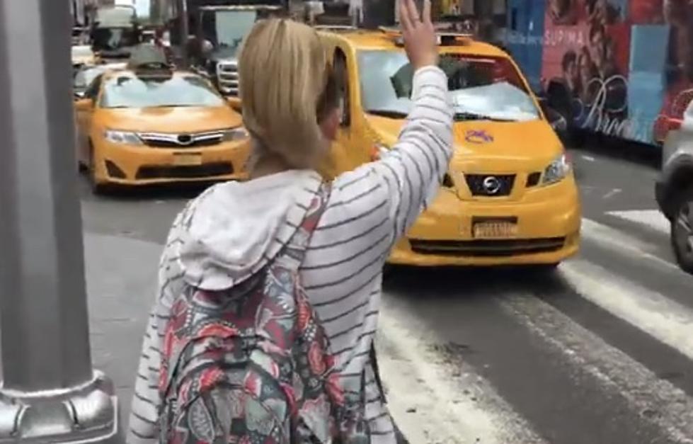 CJ's Daughter Hailing New York Cab, Hilarious