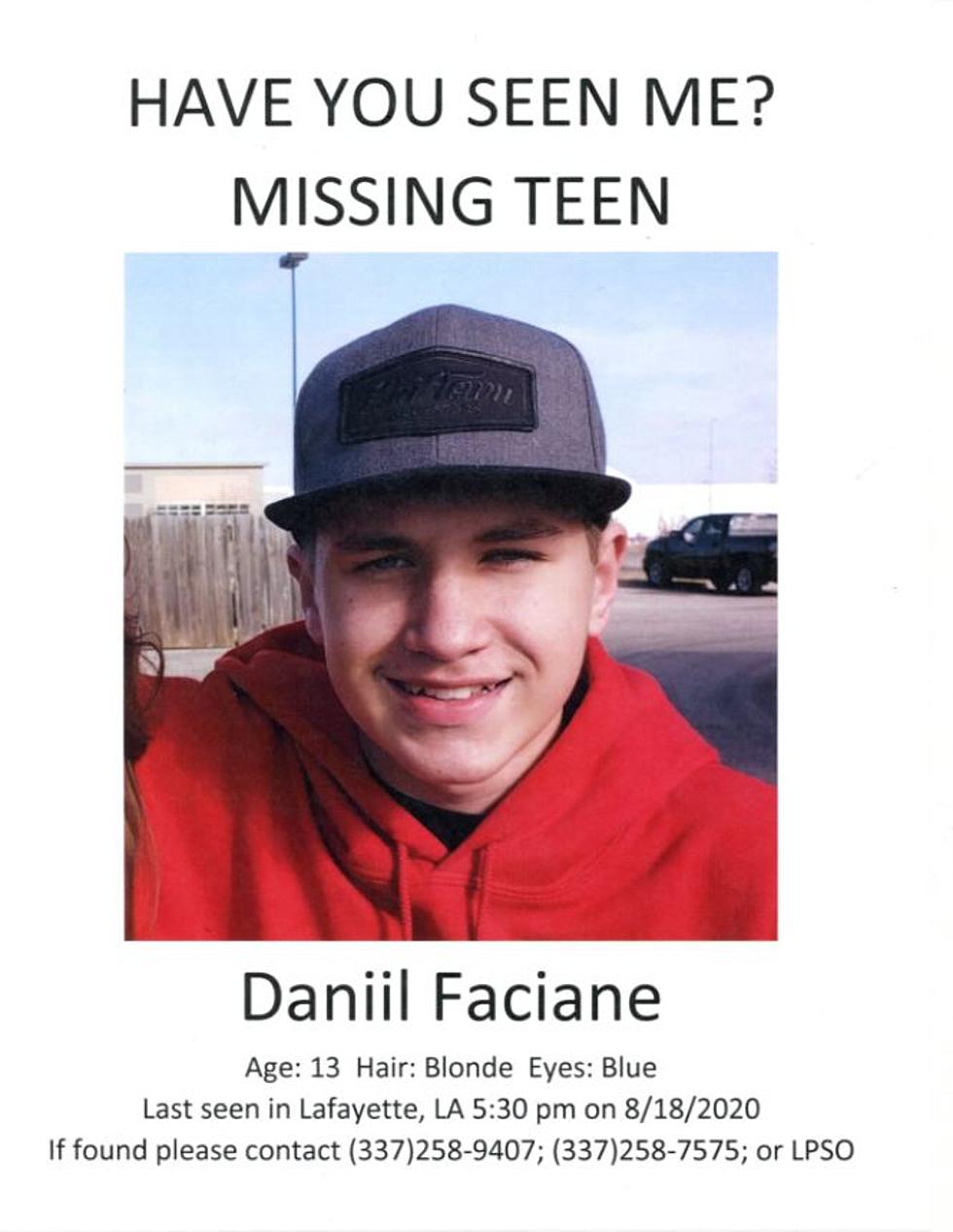 Family Looking for Teen Missing from Lafayette