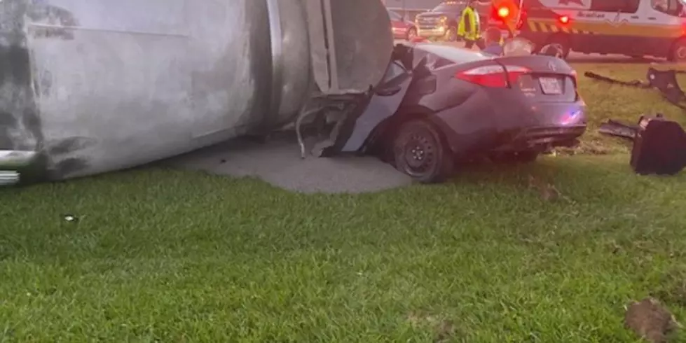 UPDATE: One Dead after Cement Truck Crushes Car