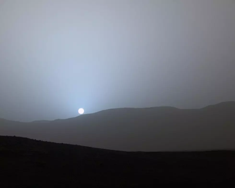 Sunsets on Mars are Blue