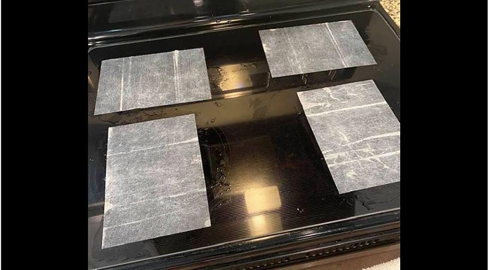Easy Kitchen Hack &#8211; Clean Your Glass Cooktop Using Dryer Sheets