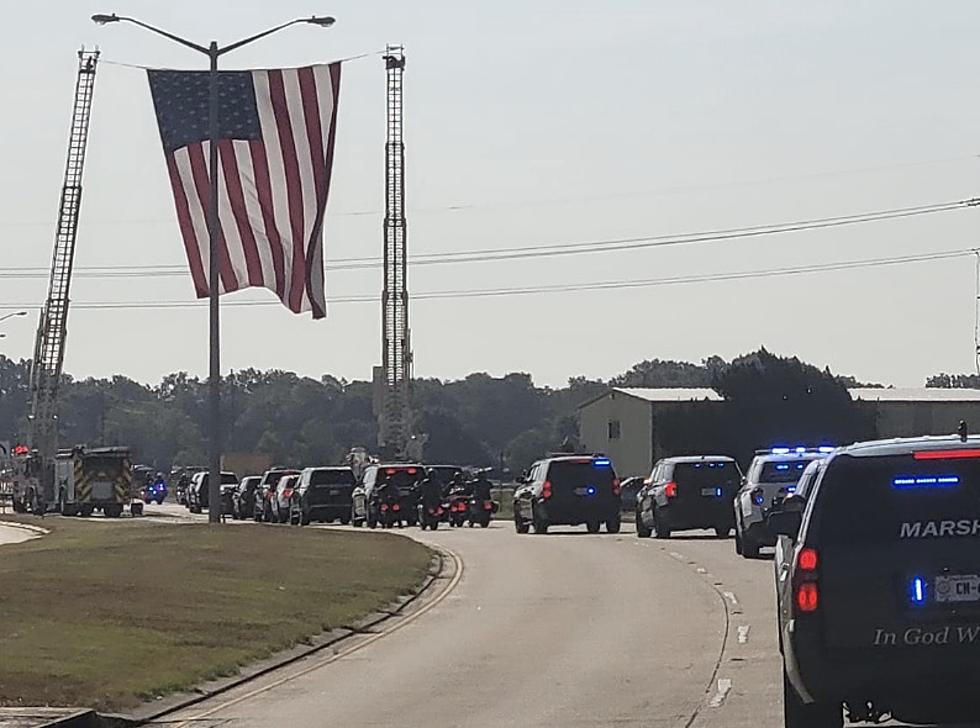 Multiple Police Agencies in Louisiana Escort Fallen Officer’s Body to New Orleans