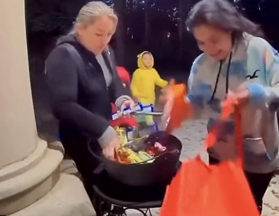Watch as FamIy Steals All The Halloween Candy Left Out for Kids