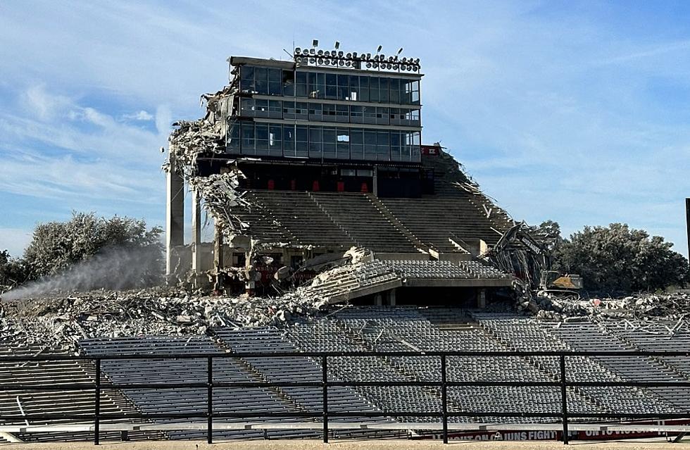 Upper Deck at Cajun Field Is Now Gone
