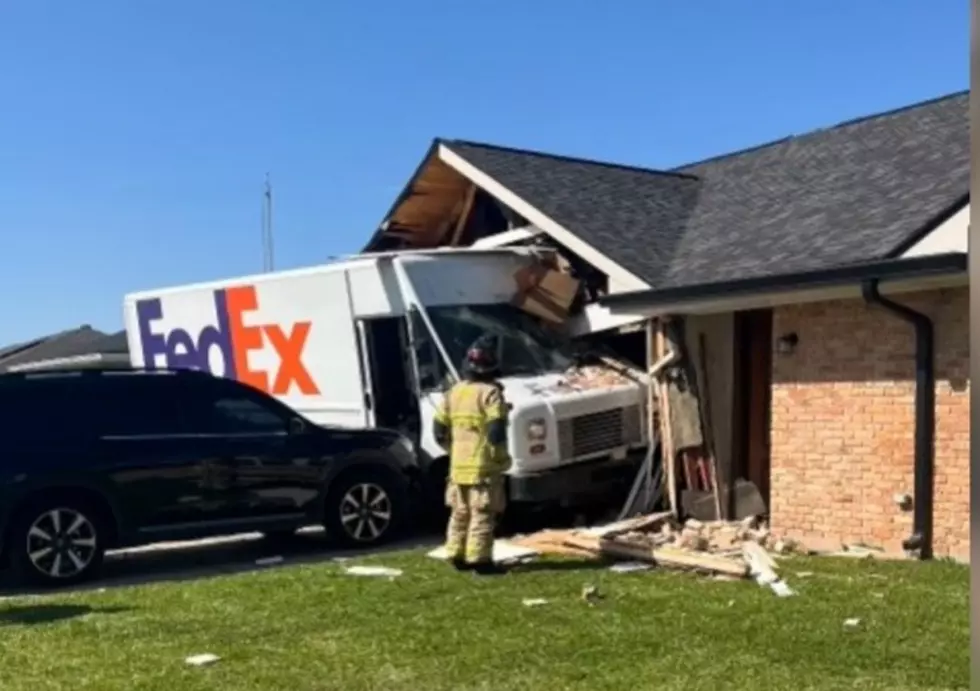 Louisiana Fed Ex Driver Smashes Into Home and Is Arrested