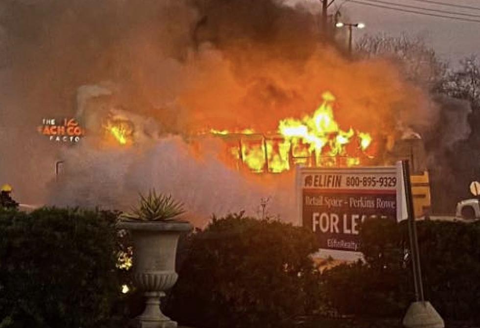 School Bus in Louisiana Goes Up in Flames