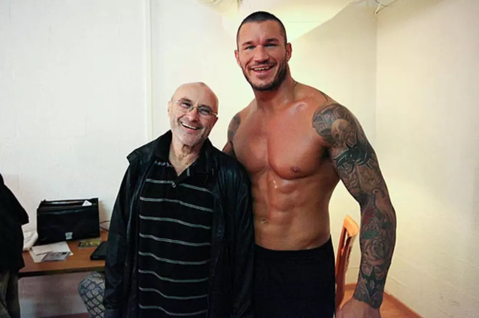 Phil Collins Taken Under the Wing of Pro Wrestler Randy Orton &#8211; Pic of the Week