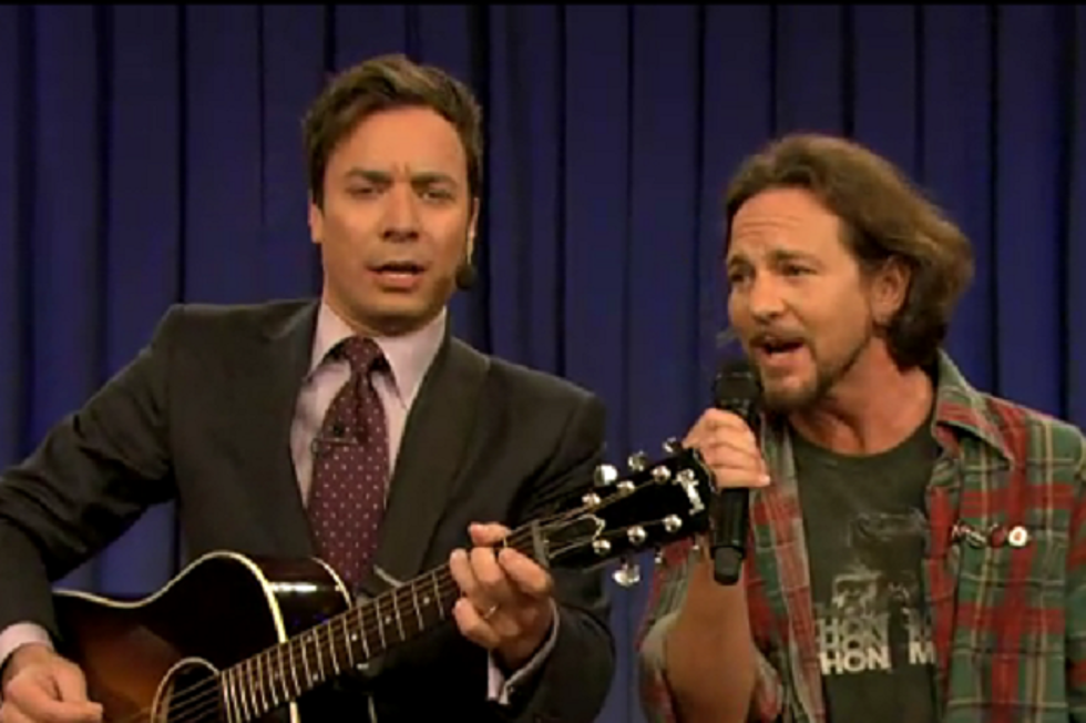 Eddie Vedder Joins Jimmy Fallon to Sing ‘Balls in Your Mouth’
