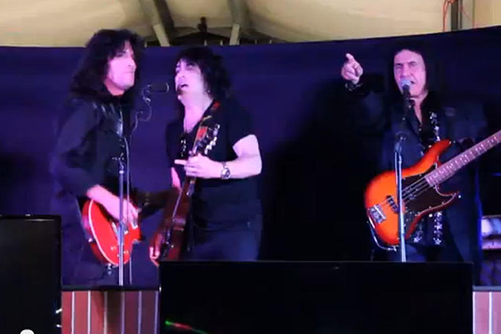 Kiss Performs Unmasked Set at Restaurant Opening